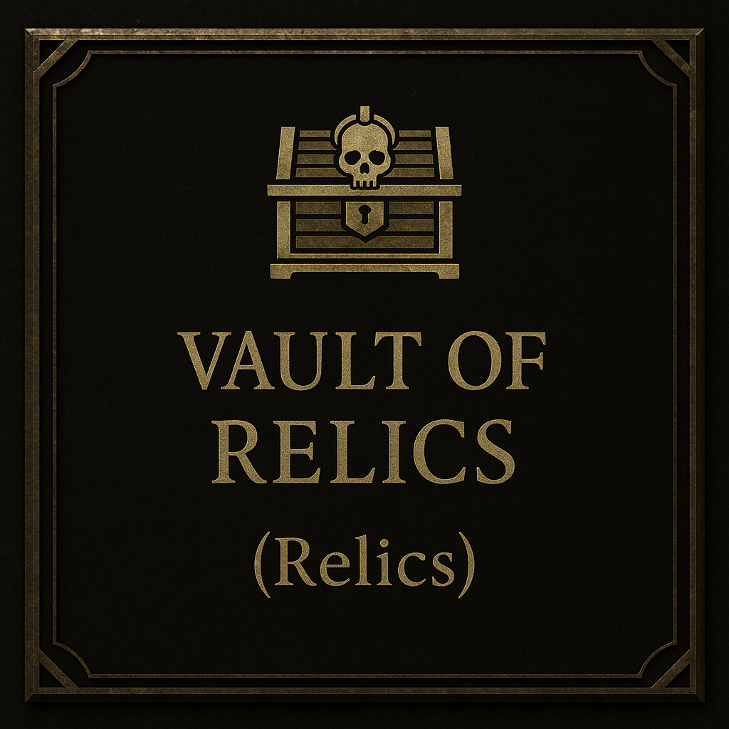 Vault of Relics button